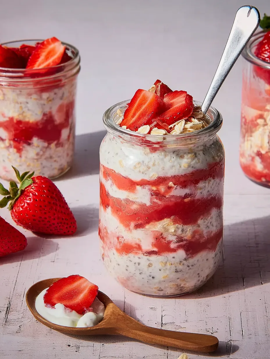 Strawberry Cheesecake Overnight Oats