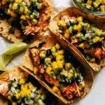 Salmon Tacos with Mango Corn Salsa