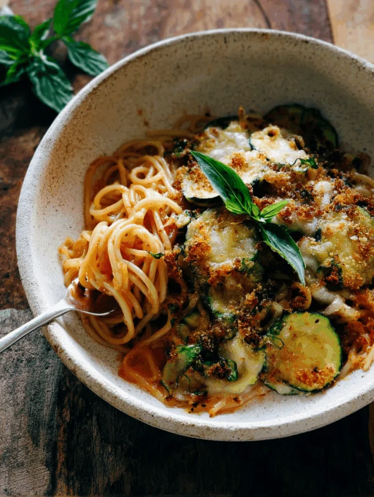 Spaghetti with Crispy Zucchini