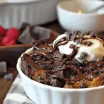 Brownie Dessert Bread Pudding