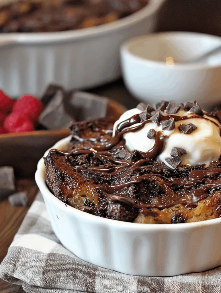 Brownie Dessert Bread Pudding