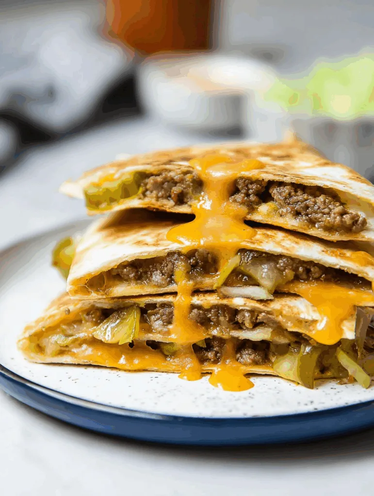 Cheeseburger Quesadilla