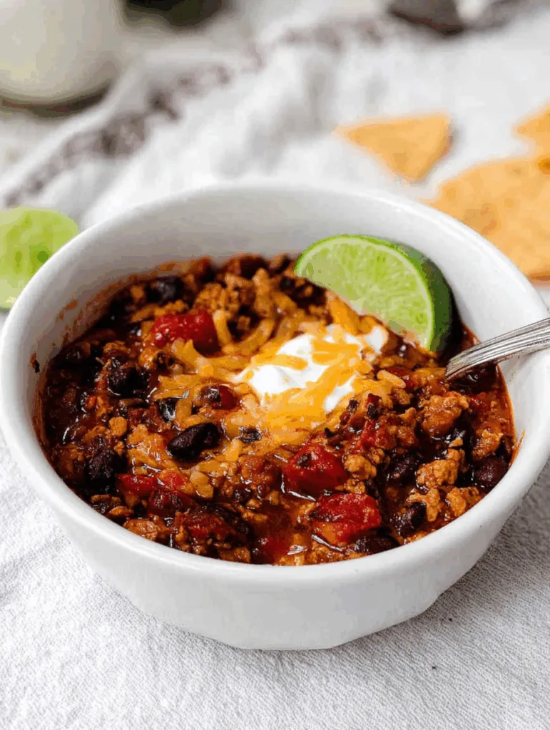 One-Pot Turkey Chili