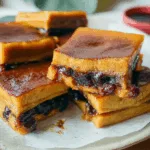 Nian Gao (Baked Sticky Rice Cake with Red Bean Paste)