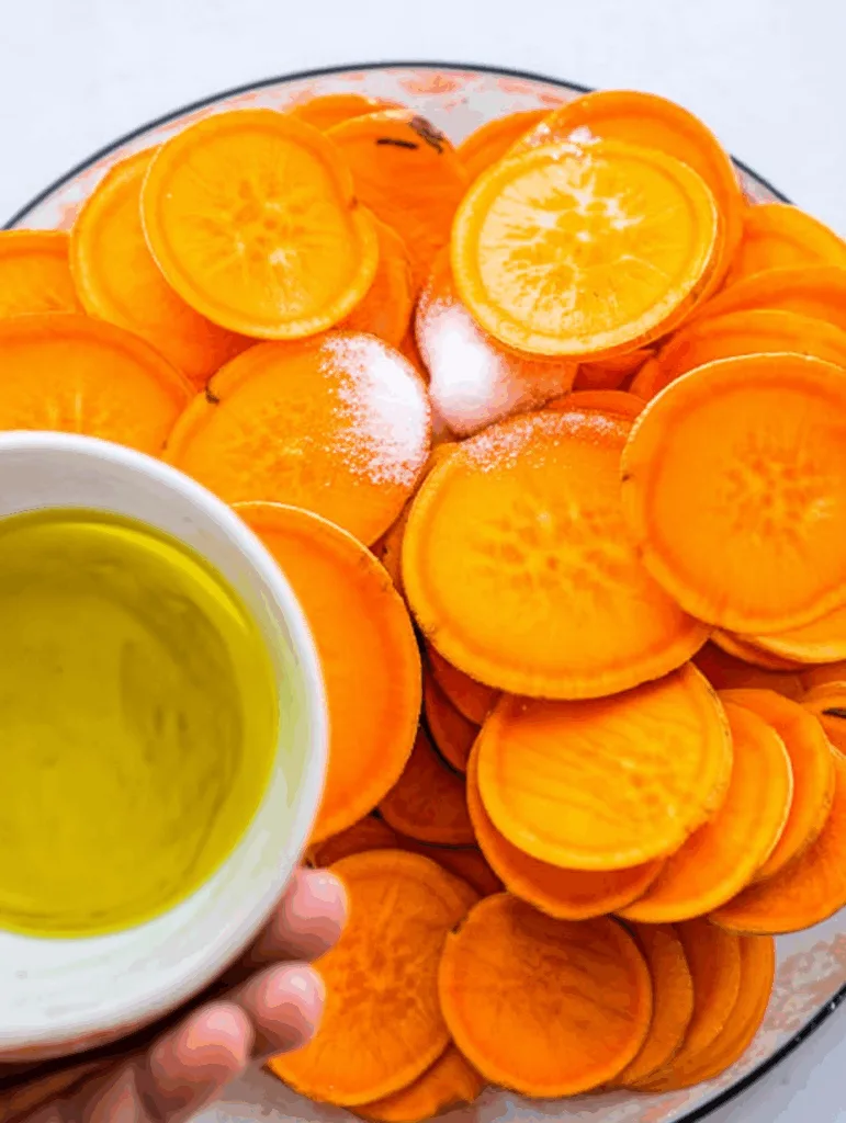 Baked Sweet Potato Chips with Sea Salt