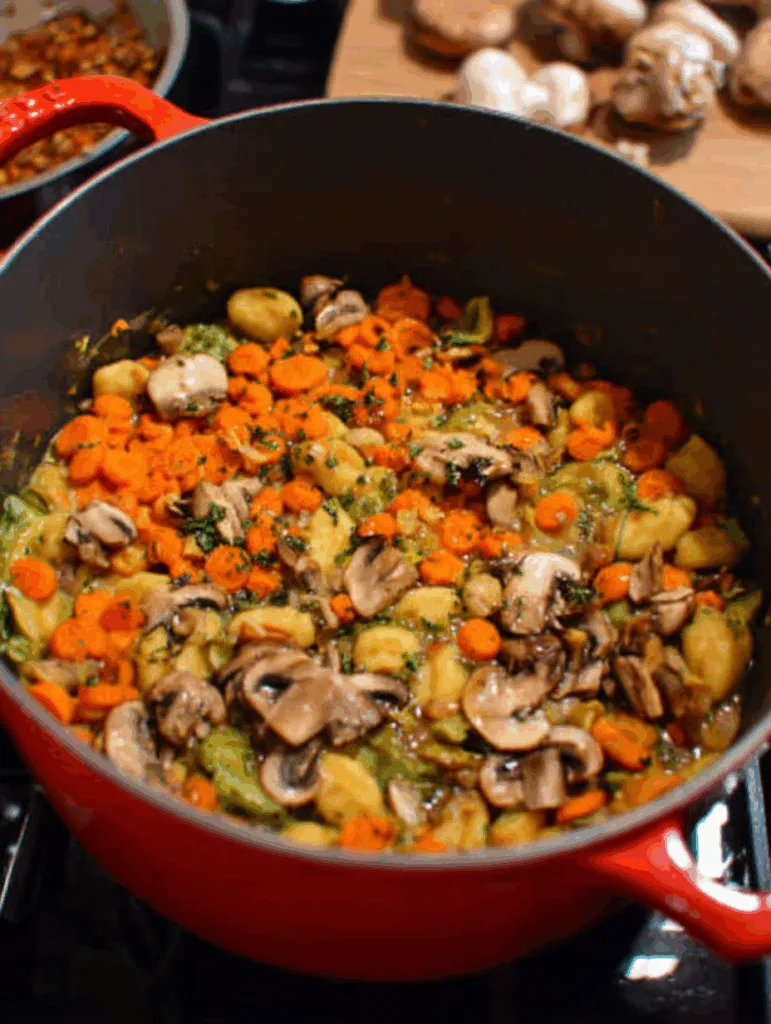 One Pot Gnocchi Chicken Pot Pie