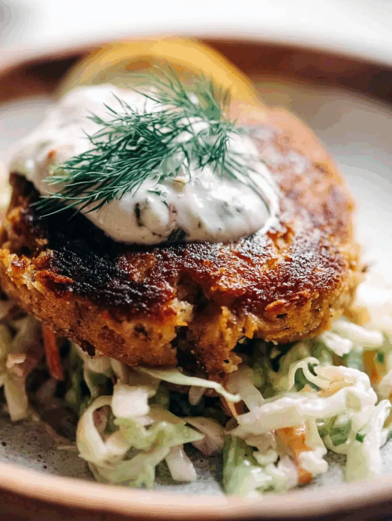 Salmon Burgers with Slaw