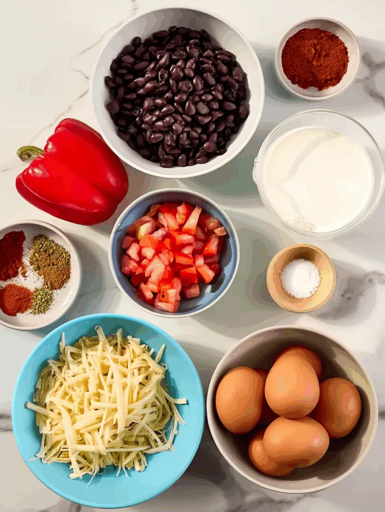 Black Bean & Pepper Jack Quiche (20g Protein)