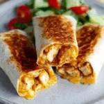 Cheesy Garlic Chicken Wraps