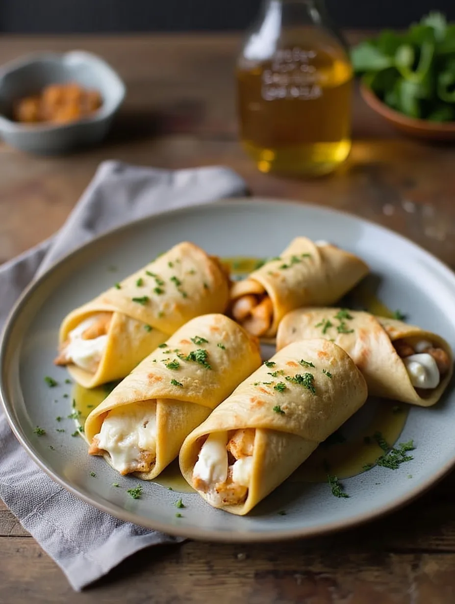 Cheesy Garlic Chicken Wraps with Minimal Ingredients