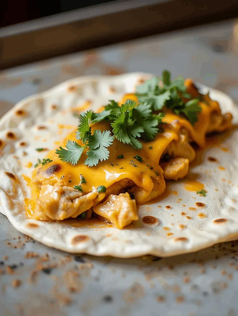 Cheesy Garlic Chicken Wraps with Minimal Ingredients