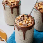 Snickers-Inspired Overnight Oats