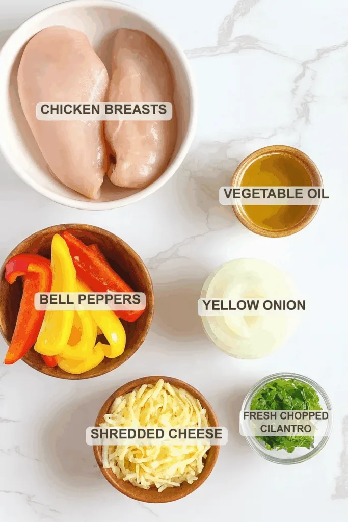 Cheesy Chicken Fajita Casserole