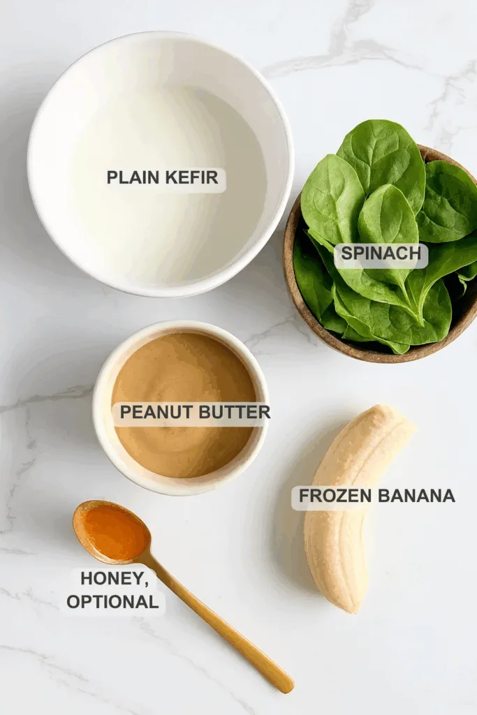 Spinach, Peanut Butter & Banana Smoothie