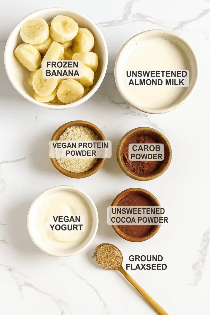 Chocolate Protein Smoothie Bowl (Vegan + 30g Protein)