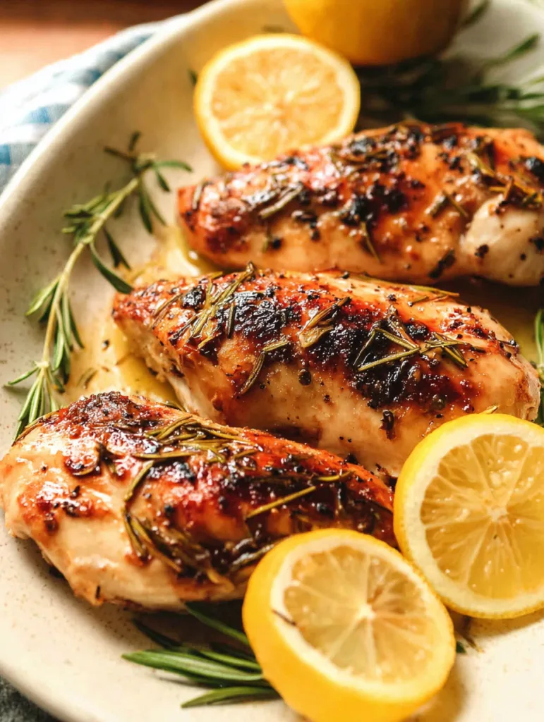 Healthy Baked Lemon Herb Chicken