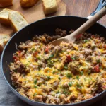 Easy Ground Beef & Rice Skillet