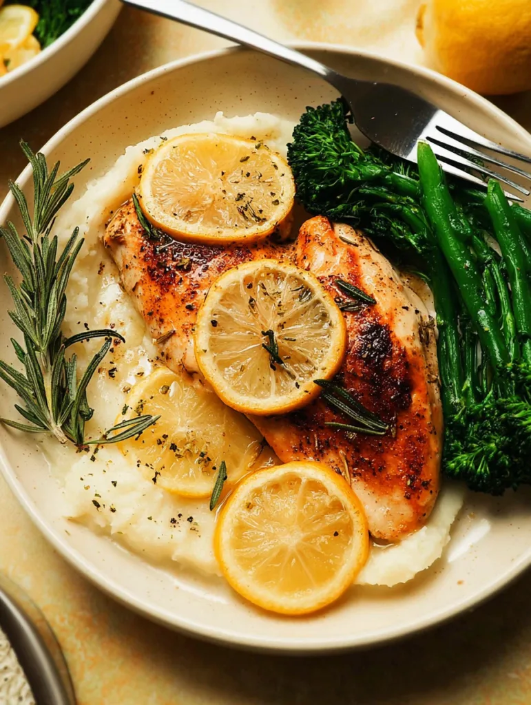 Healthy Baked Lemon Herb Chicken