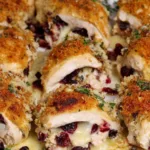 Impressive Cranberry Brie Stuffed Chicken