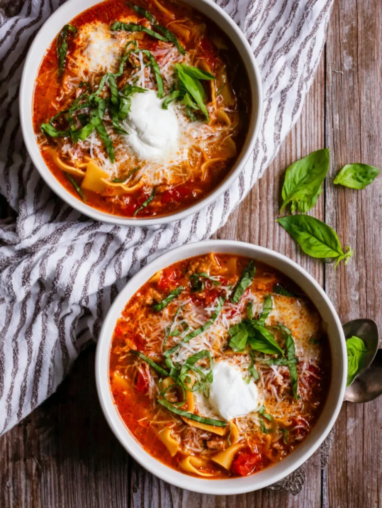 Easy One-Pot Lasagna Soup Recipe