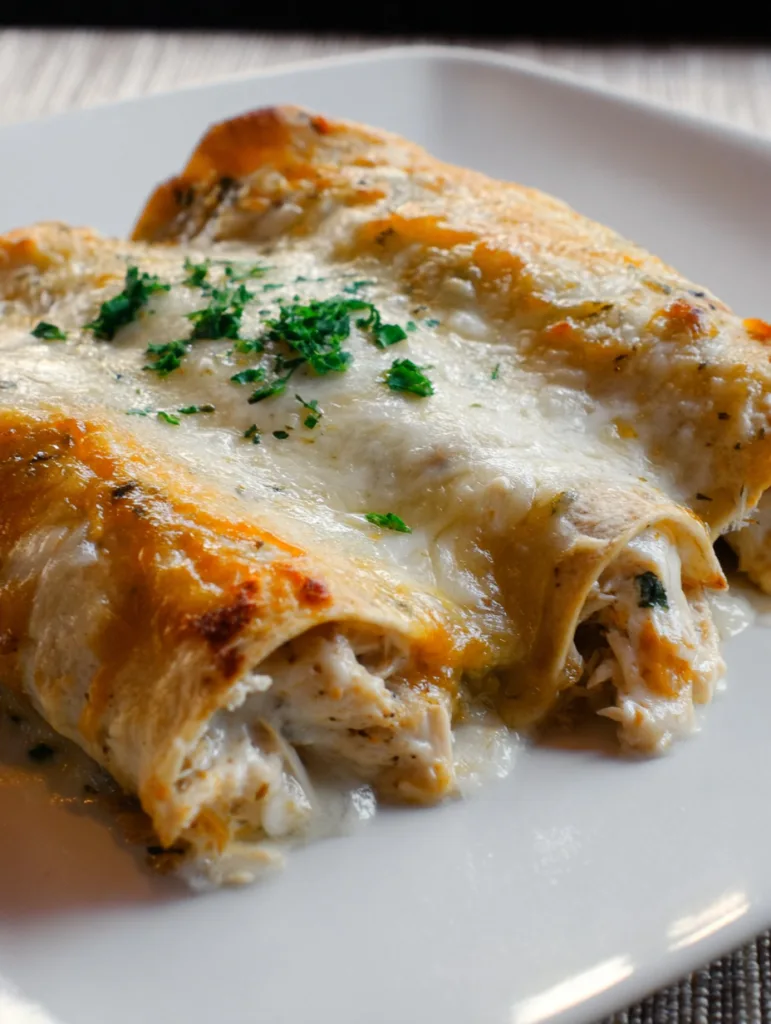 Creamy Protein Chicken Enchiladas