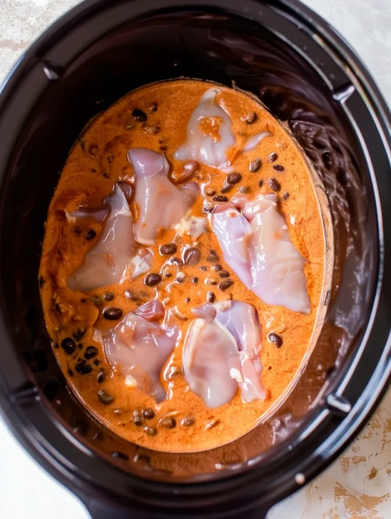 Slow Cooker Chicken Enchiladas