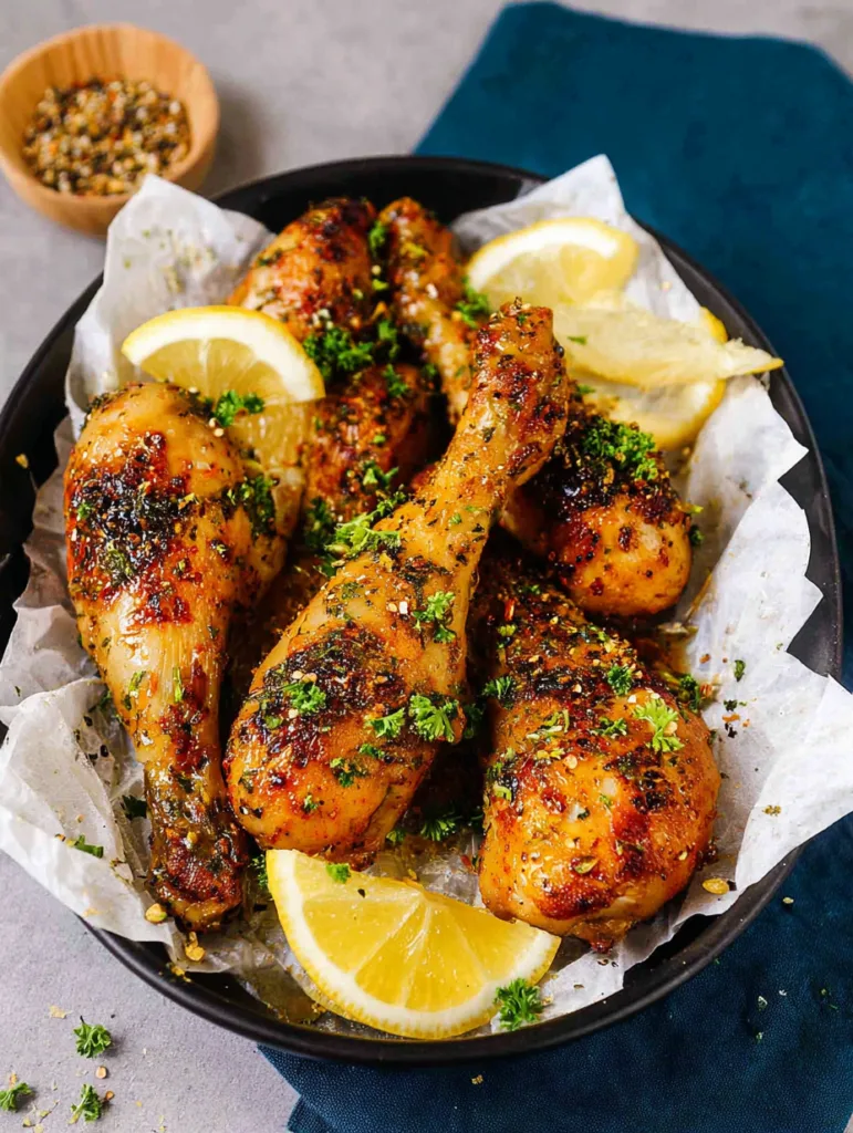 Air Fryer Lemon Garlic Drumsticks