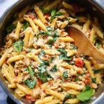 Healthy One-Pot Turkey Veggie Pasta - high-protein.