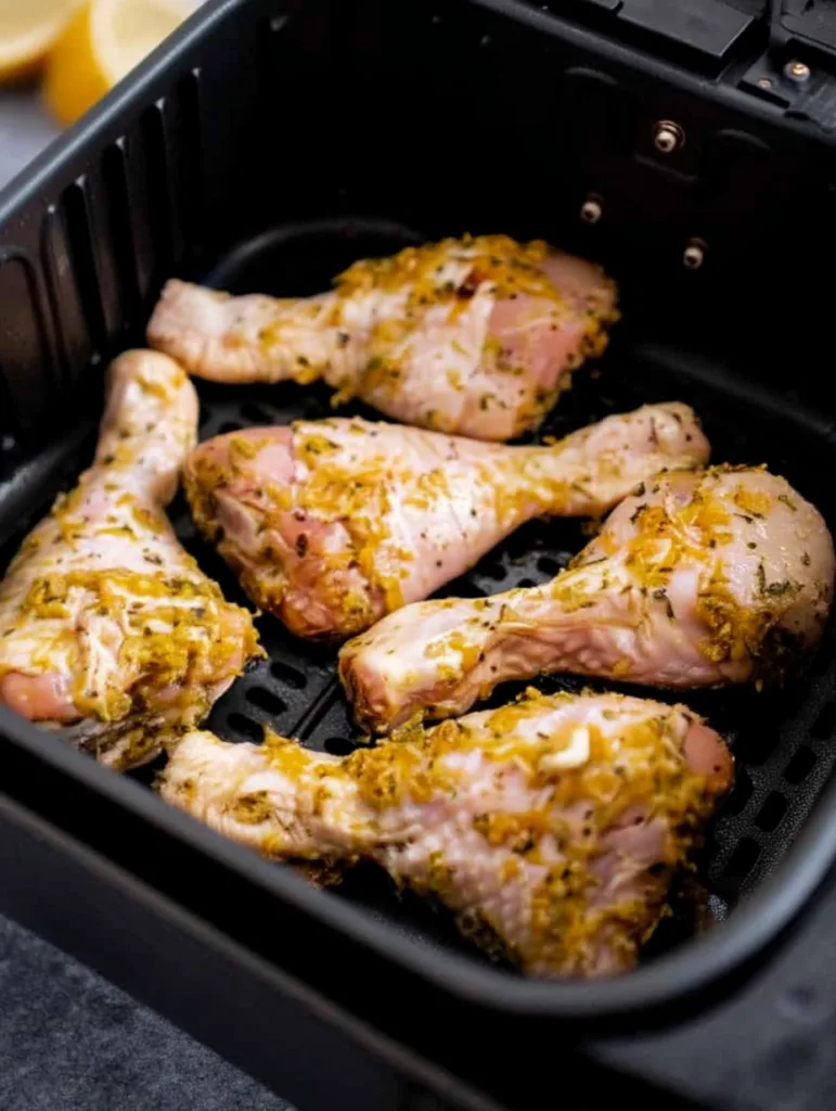 Air Fryer Lemon Garlic Drumsticks