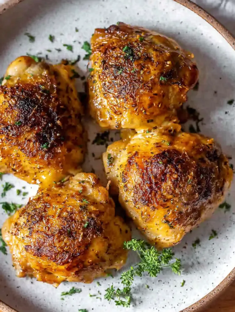 Baked Ranch Seasoning Chicken Thighs