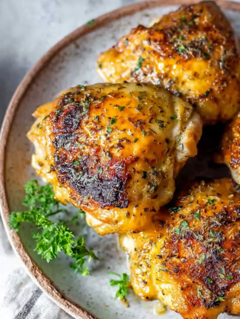 Baked Ranch Seasoning Chicken Thighs