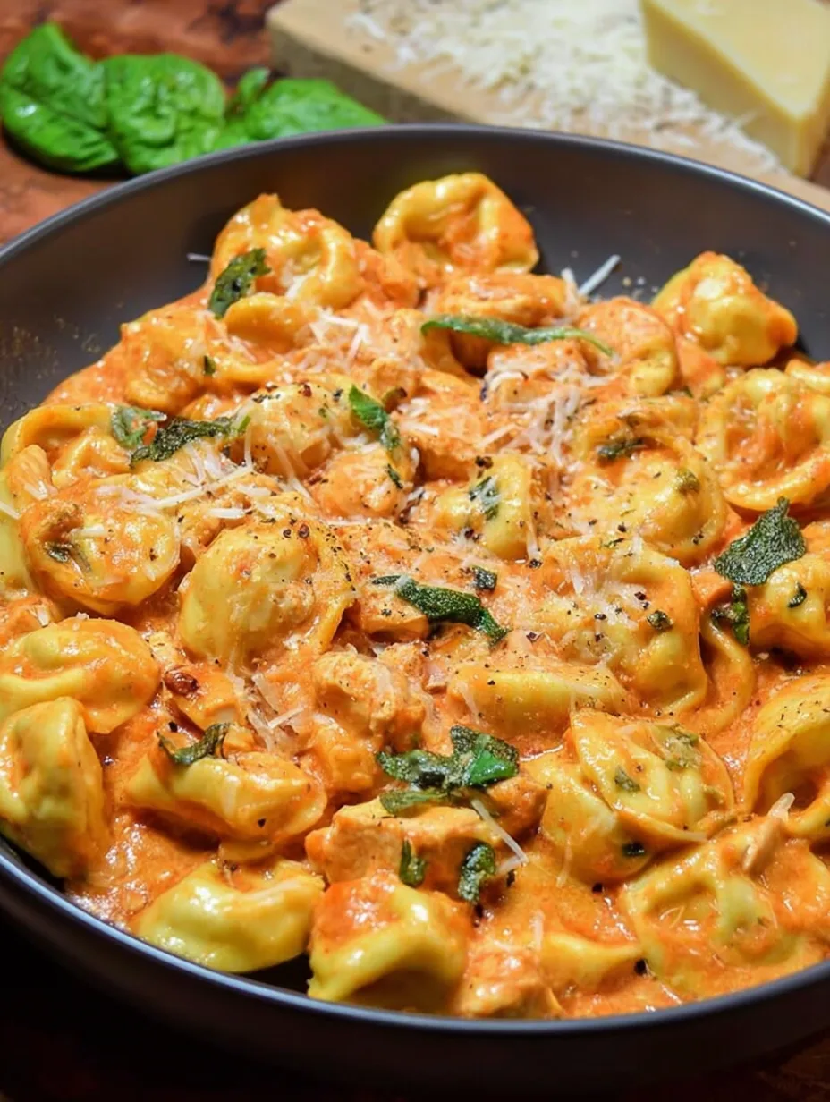 Slow Cooker Italian Chicken Tortellini
