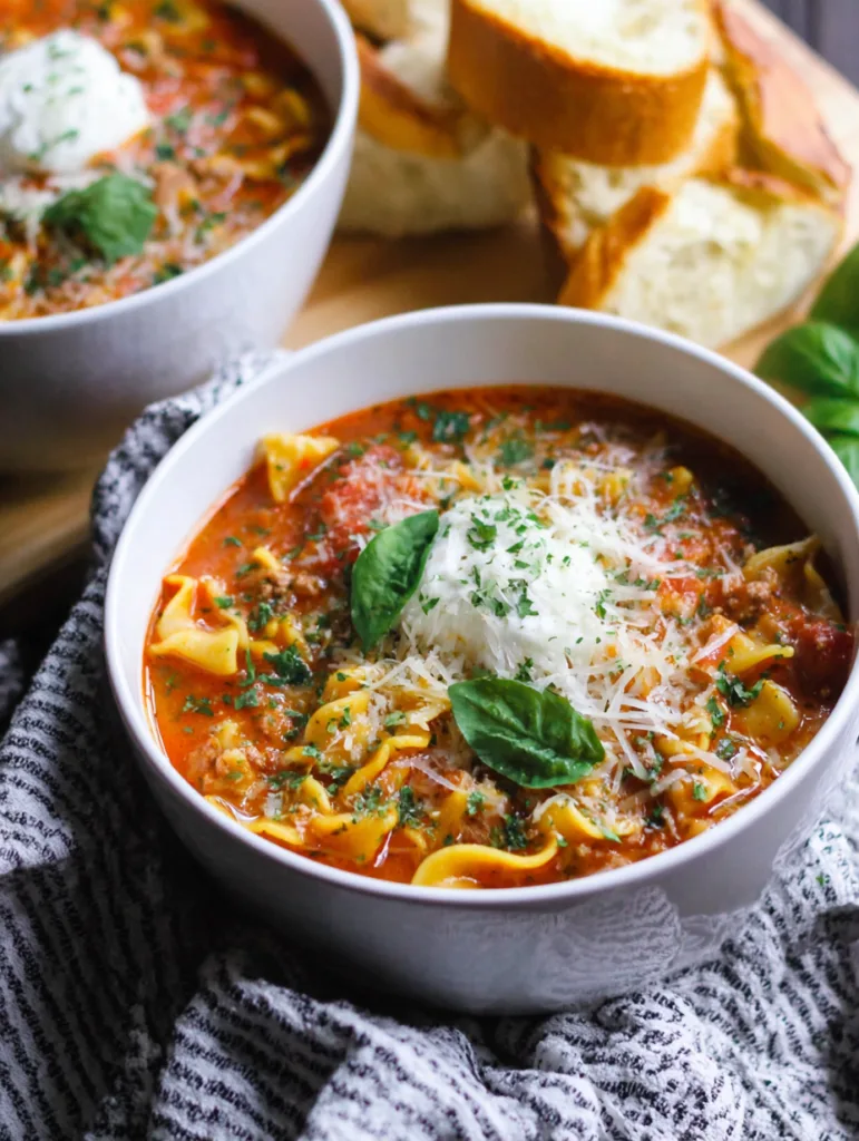 Easy One-Pot Lasagna Soup Recipe