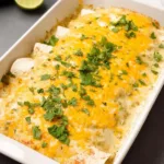 Chicken Enchiladas with Sour Cream White Sauce