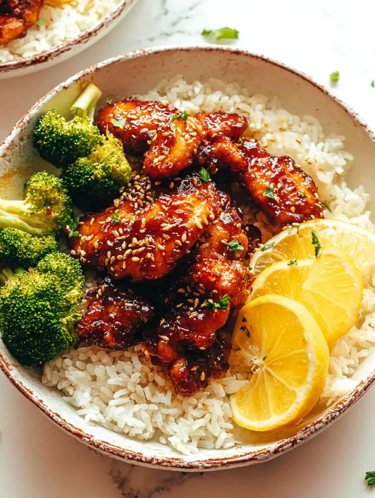 Tangy and Sweet Lemon Honey Glazed Chicken Recipe
