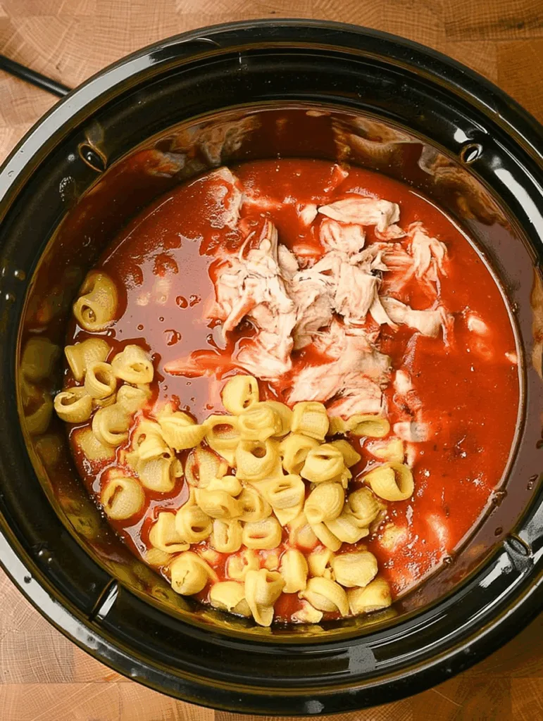 Slow Cooker Italian Chicken Tortellini