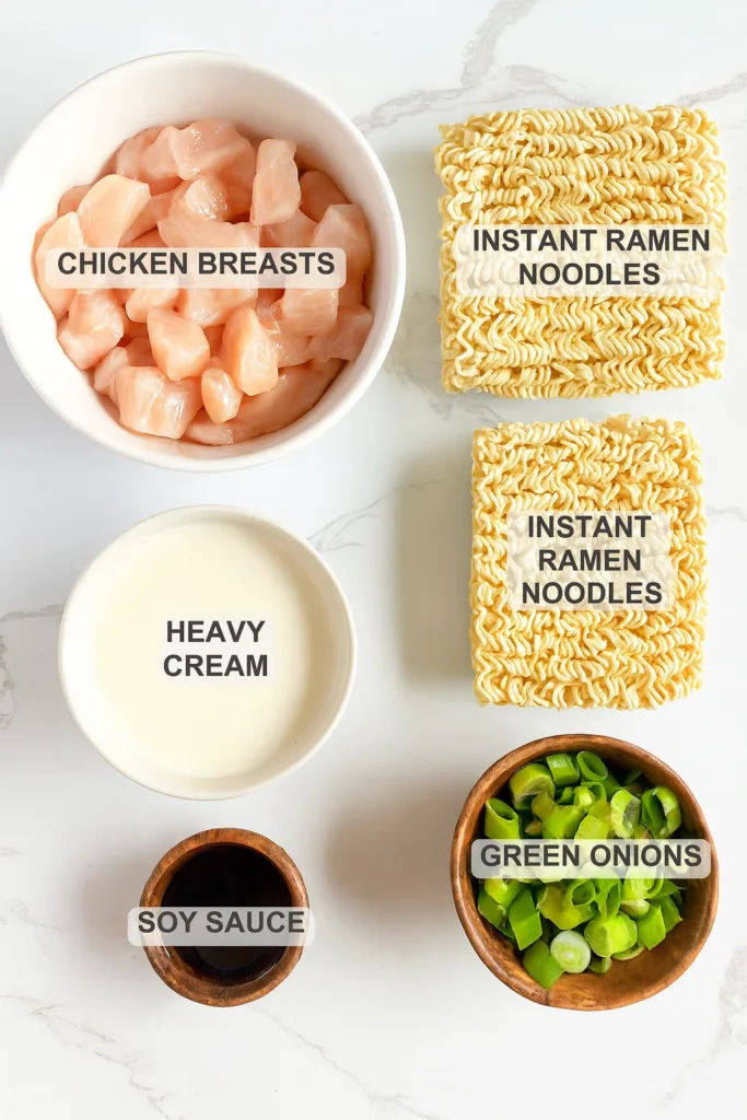 Fiery Chicken Ramen with Creamy Garlic Sauce