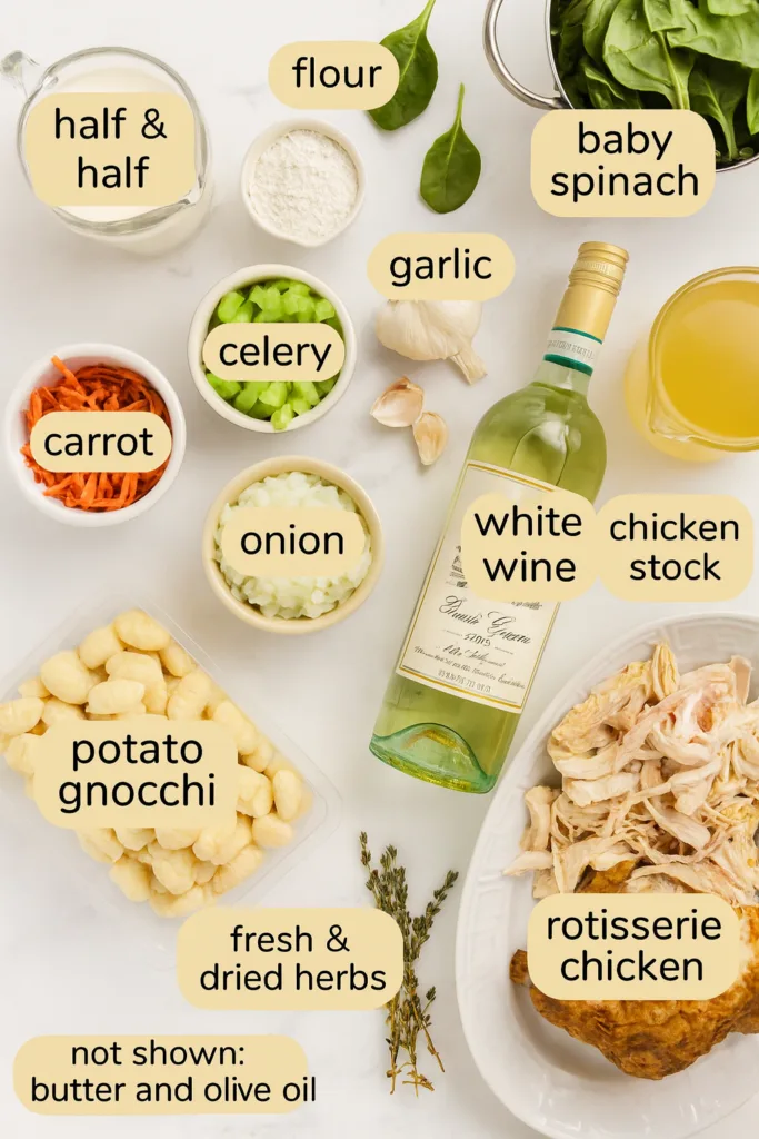 Easy Rotisserie Chicken Gnocchi Soup