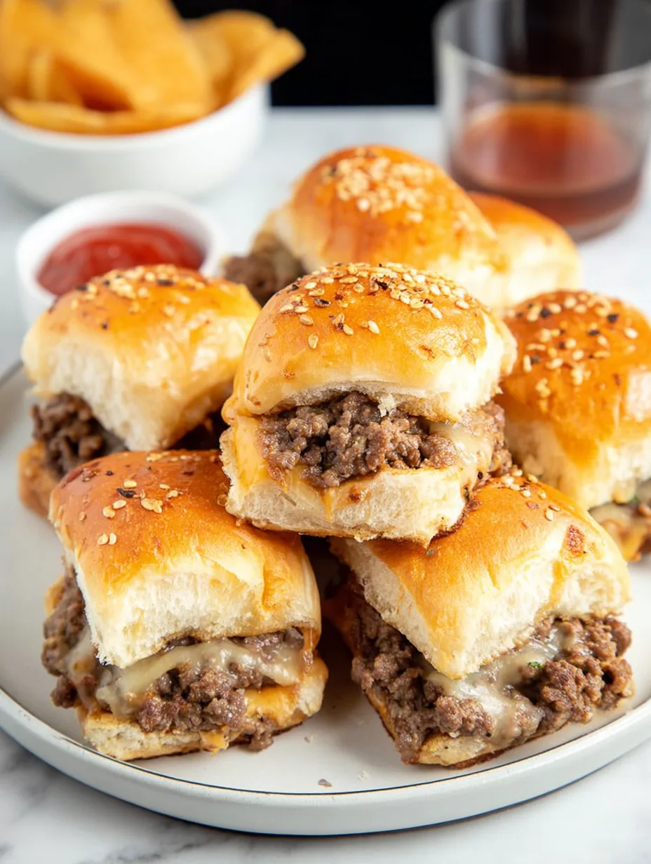 Cheeseburger Sliders with Hawaiian Rolls (30 Min)