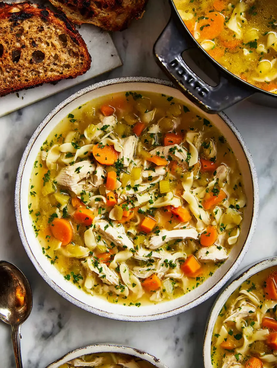 Easy Cold Fighting Chicken Noodle Soup