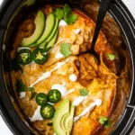 Slow Cooker Chicken Enchiladas