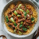Beef Pan-Fried Noodles – Crispy Stir-Fry Dish