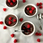 Dark Chocolate Raspberry Mousse Cakes