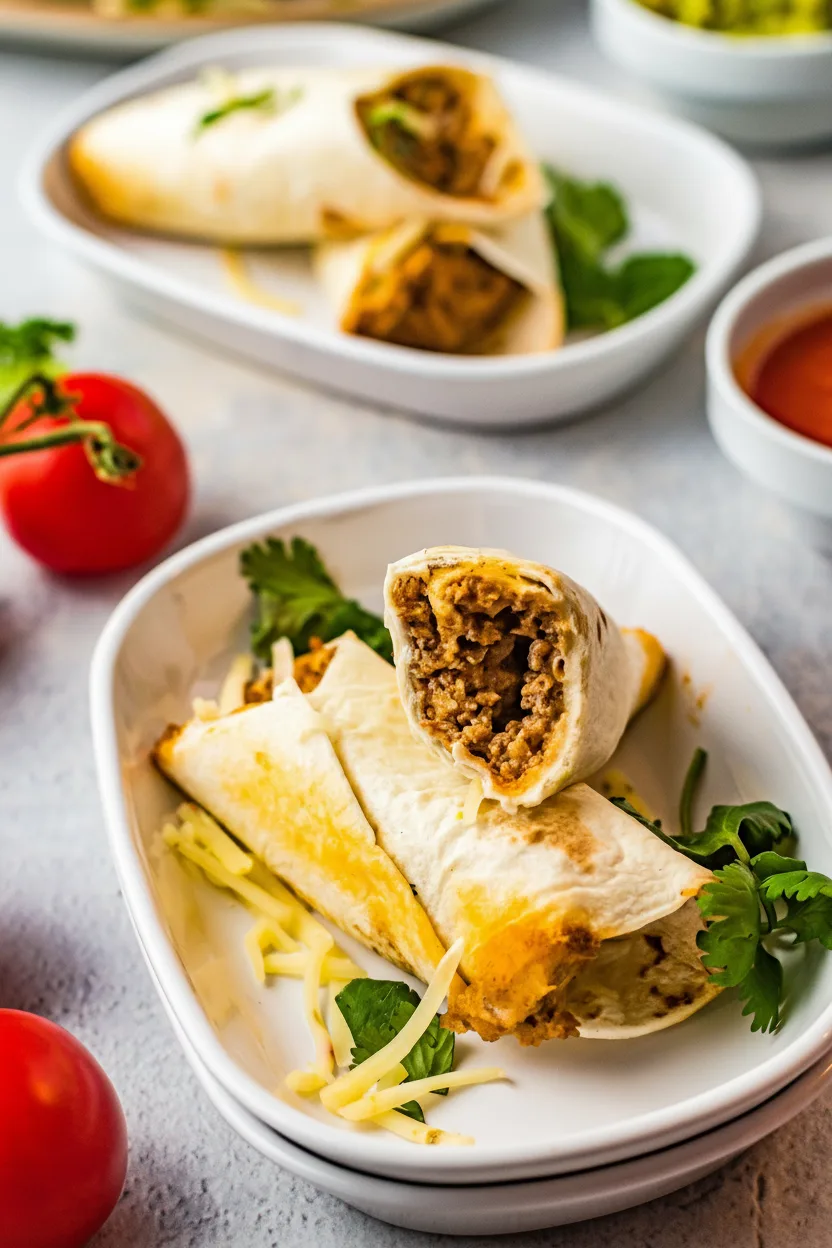 Cheesy Beef Flautas (or Beef Taquitos)