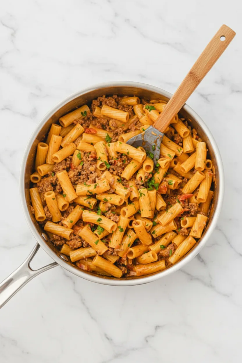 Creamy Rotel Pasta with Ground Beef for Easy Dinners