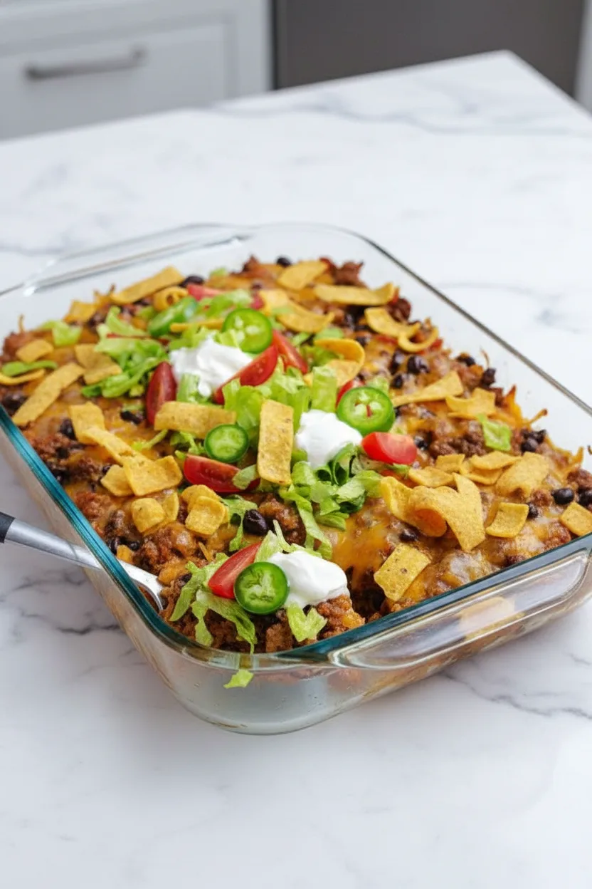 Walking Taco Casserole