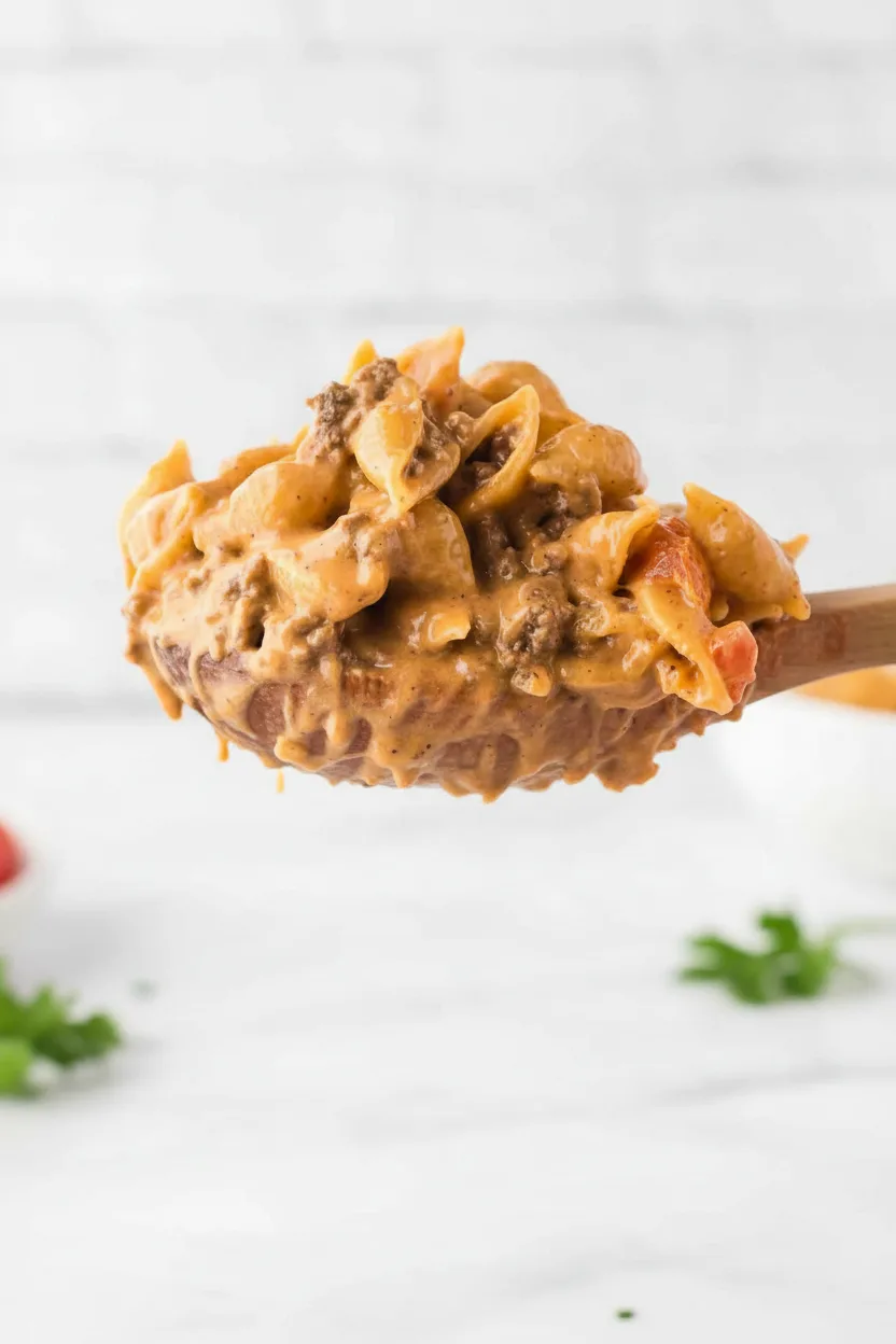 One Pot Cheesy Taco Pasta