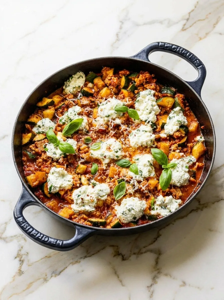 Ground Turkey and Zucchini Skillet
