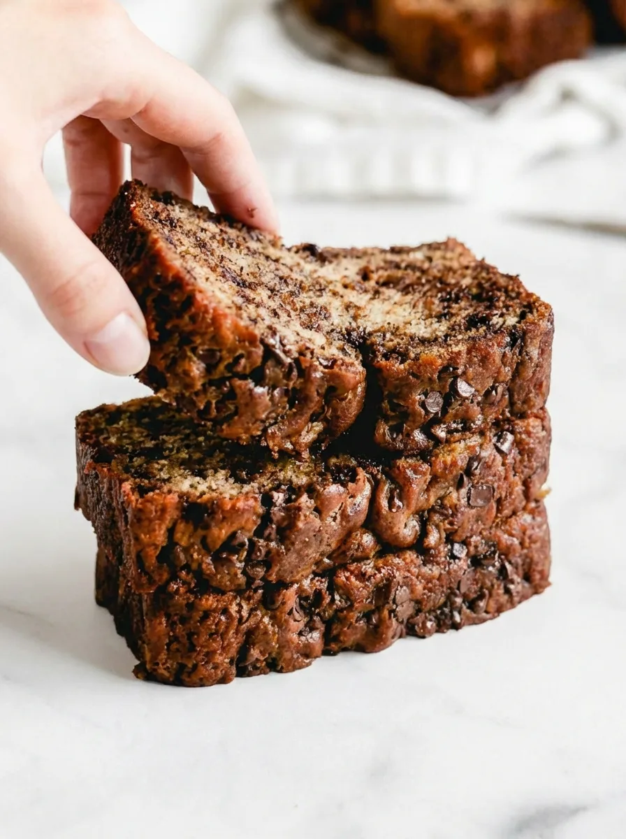Moist Chocolate Chip Banana Bread