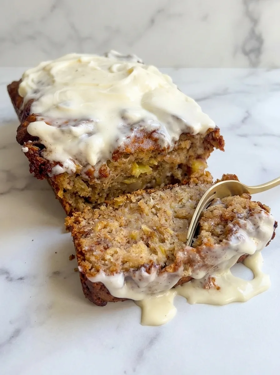 Cinnamon Roll Banana Bread – Peanut Butter and Jilly